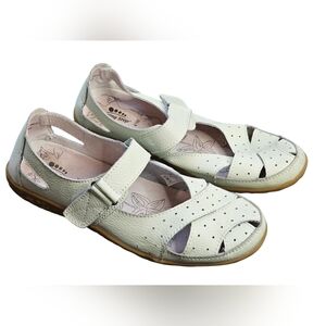 Spring Step Streetwise White Leather Mary Jane Shoes Sandals Women's EU 41 US 10